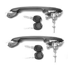 6N0837207C/D 2PCS Front Left Right Door Handle with 2 Same Keys for 6N 6N1 6N2 SHARAN ALHAMBRA
