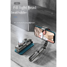 Anti-Shake-Handstabilisator, -Selfie-Stick, Aluminiumlegierung, Handy-Gimbal-Stabilisator, Faltbares Einbeinstativ