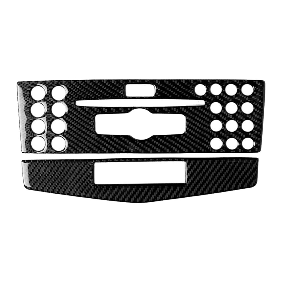 Carbon Fiber Console Cd Panel Trim For - C Class W204 2007-2010 4713122403845