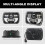 7 Inch Square Daytime Running Light Car Front Headlight DRL High Low  Flood Spotlights LED Work Light for 4