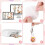 10 Pcs LED Sublimation Blank Keychain Acrylic Lighted Transfer Round DIY Keychain 2