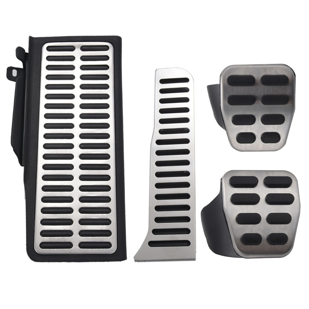 Car Stainless Steel Pedal For 5 6 Mk5 Mk6 Mk5 For Octavia A5/At/Mt 4Pc Silver 6031106849204