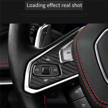 Car Styling Carbon Fiber Steering Wheel Panel Sticker for Corvette C8 2020-2023 Steering Wheel Decoration