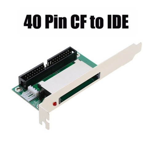 5Pcs 40-Pin CF Compact Flash Card to 3.5 IDE Converter Adapter Pci Bracket Back Panel 1