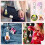 10 Pcs LED Sublimation Blank Keychain Acrylic Lighted Transfer Round DIY Keychain 5