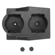 Car Front Center Console Dual Water Cup Holder Insert Black for GQ Patrol Y60 1988-1997 4WD 4X4