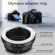 Pk-M4/3 Adapter For Pk Lens To Micro 4/3 M43 Camera Body For Om-D E-M5 E-Pm2 E-Pl5 Gx1 Gx7 Gf5 G5 G3