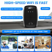 Router Bezprzewodowy 150M PrzenośNy Router Bezprzewodowy 4G 2.4 / 5G Dwuzakresowy Router WiFi Android 6.0