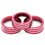 3 Pcs Red Aluminum AC Climate Control Ring Knob Covers Compatible for MK6 4