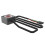 Computer Desktop  PC Motherboard External Start Power /Off Button Extension Cable for DIY Button Black & Silver 7