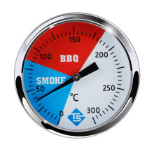 TS 300 Celsius 2 Polegadas Churrasqueira de AçO InoxidáVel Churrasqueira Churrasqueira TermôMetro Medidor de Temperatura