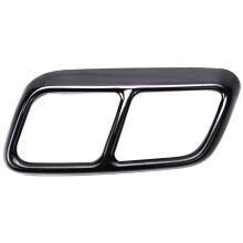 Car Exhaust Pipe Trim Stainless Steel Tail Pipe Exhaust Pipe Cap for  Sport 2018 2019 - Black