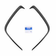 1 Paar Auto Schwarz Abs HeckstoßStange Splitter Spoiler Canard für  für  W176 A200 A250 A45 für Amg 2013-2016