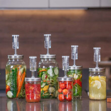 JäSningslock, Luftslussar för JäSning för Wide Mouth Mason Jar JäSningslock för Att GöRa SurkåL, Pickle, Varm SåS