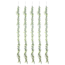 5 Packs 30Ft Artificial Eucalyptus Garlands Fake Greenery Vines Faux Hanging Plants for Wedding Table Backdrop Arch