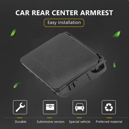 2018 Black Central Armrest Rear Cup Holder For  5  5 6 Rabbit