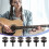 6 Pieces Mushrooms  Guitar Strap Buttons Strap Locks Chrome (Black) 2