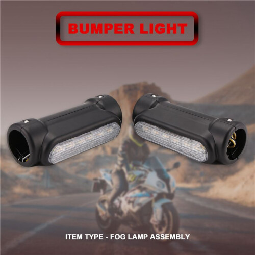 Motorcycle Led Highway Bar Switchback Driving Light/Turn Signal Light For (Black) 1