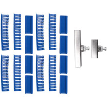 18X Verveloos Uitdeuken Puller Tabs Tanden Gereedschap Kit met Lijm Sticks voor Grote Deuk Reparatie van Carrosserie Hagel Schade Blauw