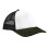 (One Size, Black/Dark Olive) Beechfield Unisex Adult Retro 5 Panel Trucker Cap 1