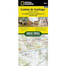 Camino de Santiago Camino France Map 3 of 4 by National Geographic Map