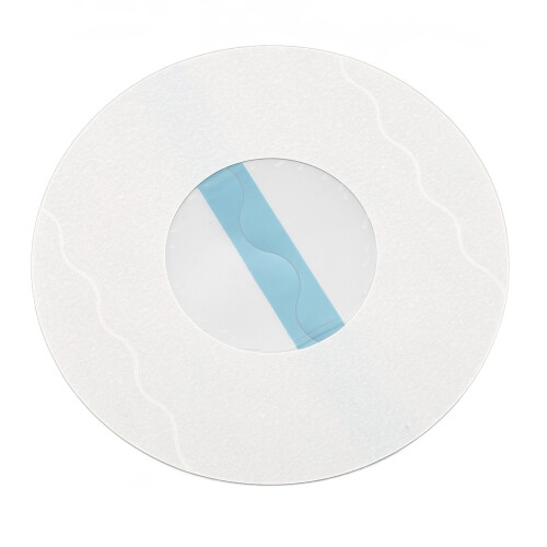 20er Pack TPU-Sensorabdeckungen Durchmesser 9 cm transparent blau