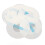 20er Pack TPU-Sensorabdeckungen Durchmesser 9 cm transparent blau 3