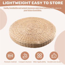 45Cm Yoga Mats Round Pouf Tatami Floor Pillow Cushion Straw Meditation Thickening Soft Yoga Equipment