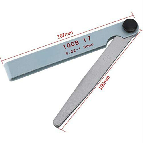 3 Pcs Motorcycle Engine Valve Screw Adjusting Spanner Tool + Feeler Gauge 1