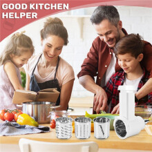 Cheese Slicer Shredder Attachment for Stand Mixer,Replace Shredder Accessories with 3 Blades