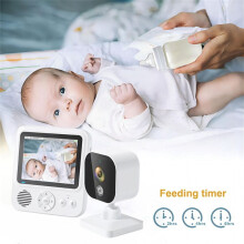 2.8Inch Wireles Baby Monitor with Camera Audio 2-Way Talk Video Babyphone IPS Screen Baby Videophone Baby Nanny -EU Plug