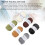 6 Rollen Scrubby-Garn Sparkle-Glitzer Erdfarbton 6