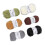 6 Rollen Scrubby-Garn Sparkle-Glitzer Erdfarbton 9