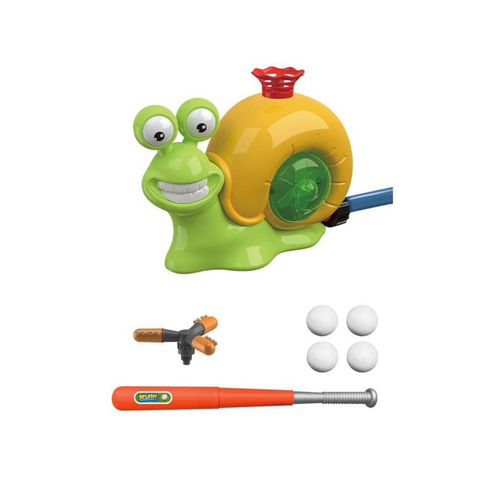 Saudism Water Sprinkler Baseball Kids Outdoor Toys, 2 In 1 Snail Water Outside Toys With 2 Sprinkler Heads For Boys Girls