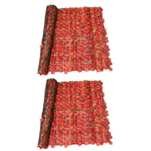 Red Maple Simulated Fence Net Green Plant Decoration Artificial Leaves Indoor and Outdoor Garden Balcony Decoration