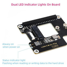 Para Raspberry Pi 5 PCIe para M.2 HAT NVME Placa de ExpansãO de Alta Velocidade com Cabo 16P GPIO Header Support Active Cooler