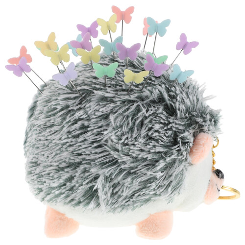 1Ensemble Support Aiguille Hérisson Patchwork Coloré En Peluche