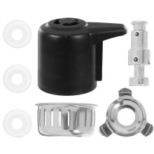 3Sets Kitchen Pressure Cooker Repair Kit Black Silicone Seal Valve Set