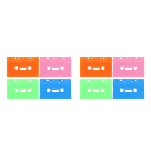 8Pièces Cassette Audio Plastique Pour Fêtes Et Décor 2