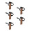 5Stk Multifarbige Wanderstockgriffe Kork Mit -Armband 3