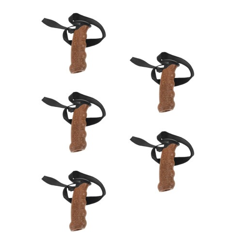 5Stk Multifarbige Wanderstockgriffe Kork Mit -Armband 2