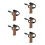 5Stk Multifarbige Wanderstockgriffe Kork Mit -Armband 8