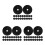 60Pcs Breathable Black Tree Mulch Fabric Non-Woven Root Barrier Mat 6