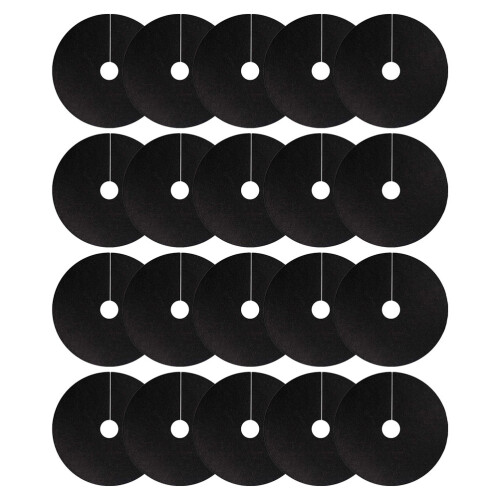 60Pcs Breathable Black Tree Mulch Fabric Non-Woven Root Barrier Mat