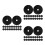 60Pcs Breathable Black Tree Mulch Fabric Non-Woven Root Barrier Mat 5