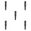 5Pcs Black Aluminum Alloy Rv Door Latch Handle Secure Lock Replacement 8