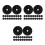 60Pcs Breathable Black Tree Mulch Fabric Non-Woven Root Barrier Mat 7