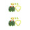 2Ensembles Tenue Hawaïenne Jupe Vertes Guirlande 3