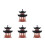 4Pcs Coffee Mini Plastic Statues for Micro Landscape Decoration 8
