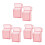 6Pcs Pink Transparent Box Plastic Portable 20 Cigarettes 9